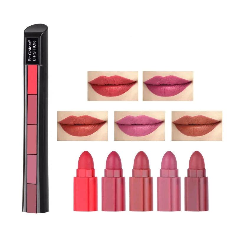 Labial Fit Matte - 5 Labiales en 1
