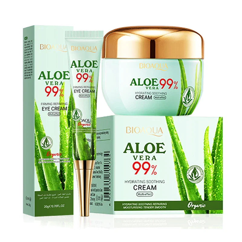 Kit de Crema Facial de Aloe Vera