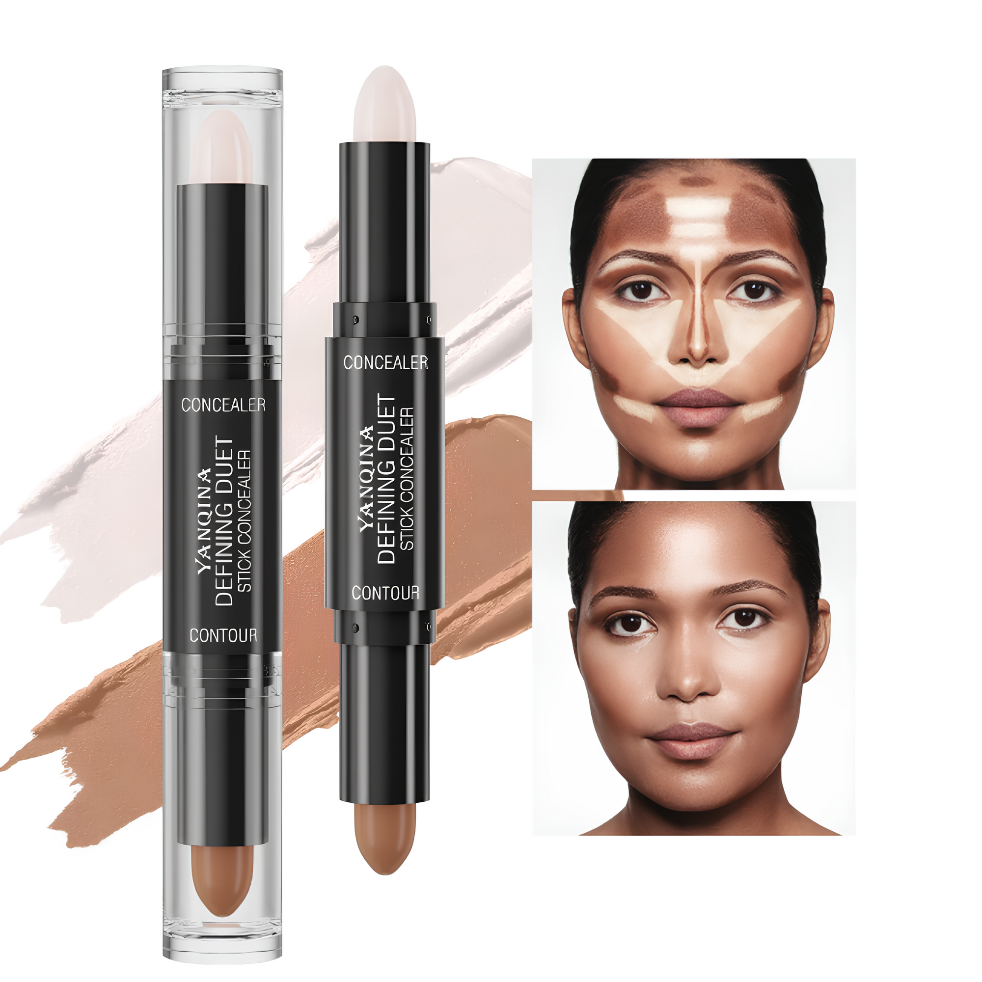 Corrector Facial en Barra 2 en 1