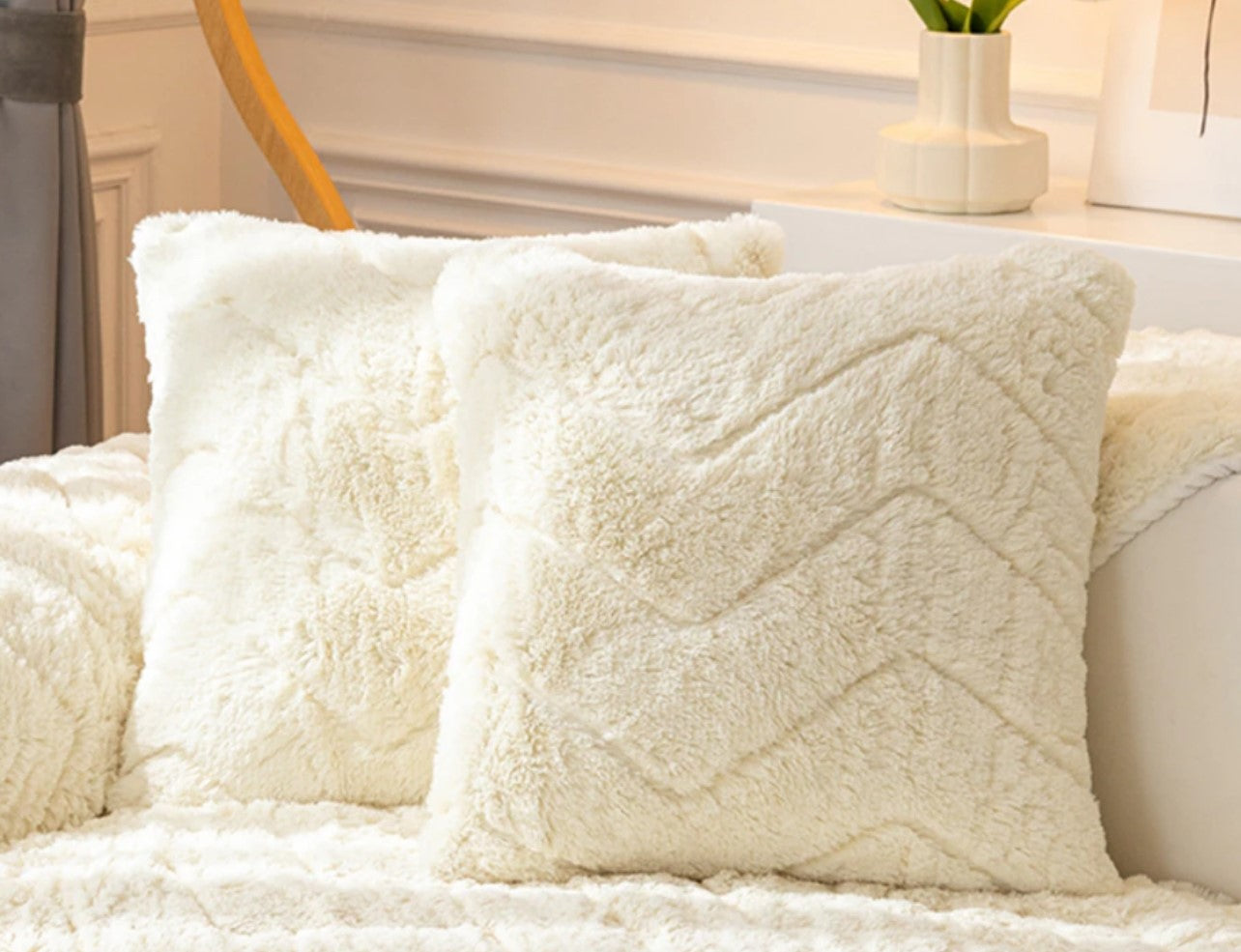 Funda de Sofá Antideslizante de Peluche