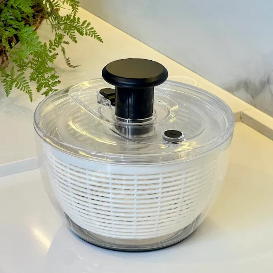 Lavadora y secadora de ensaladas premium de 6 litros + Pinza de silicona ¡de regalo!